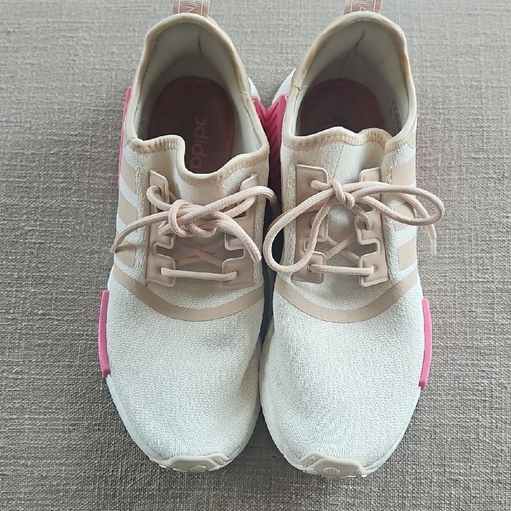adidas Women's Athletic Shoes in Cream and Pink